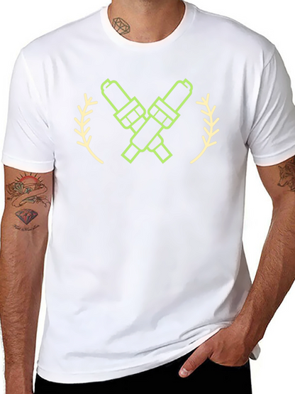 Spark Plug Graphic Tee - Black Crew Neck
