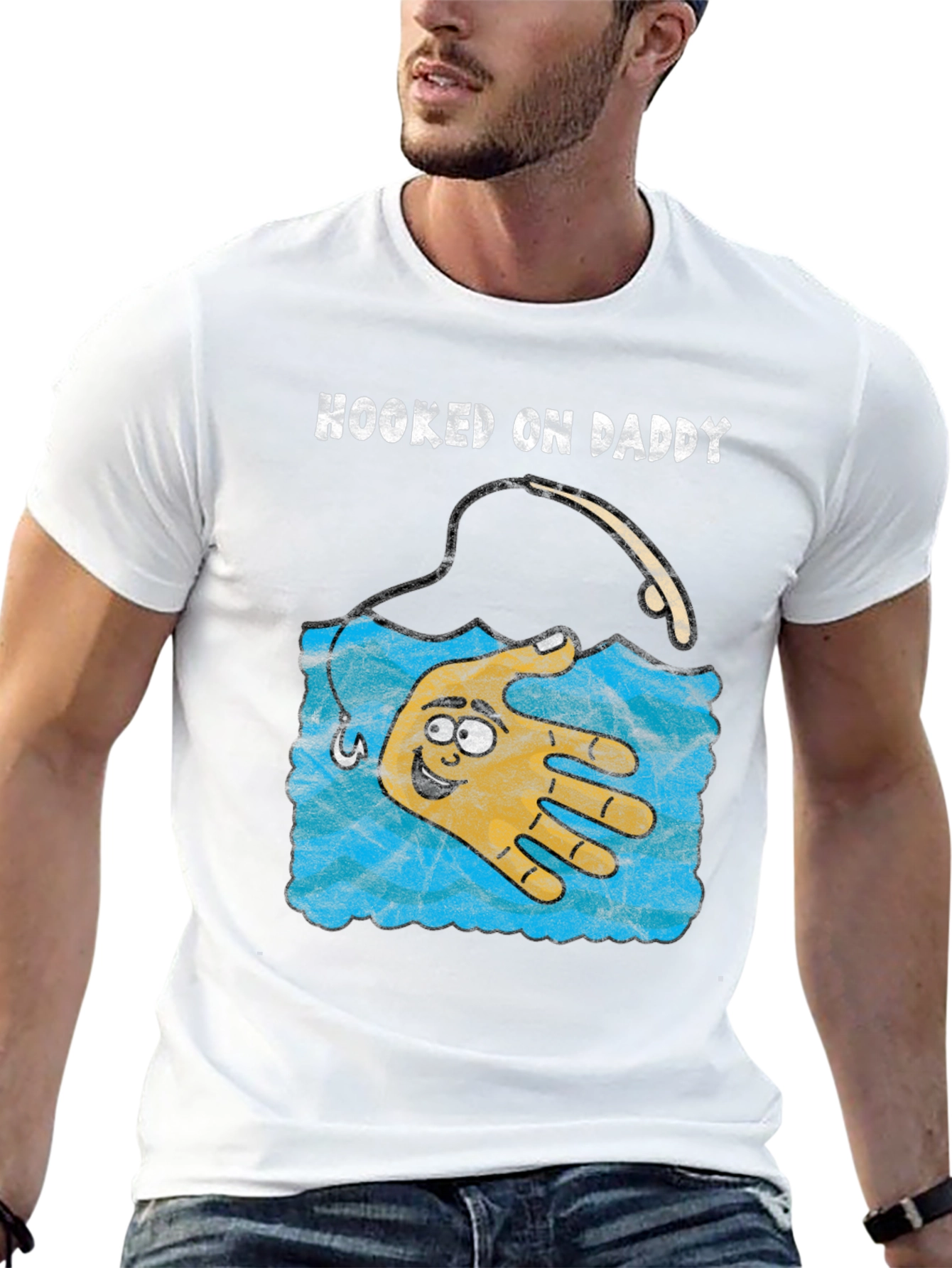 Hooked on Daddy Graphic T-Shirt